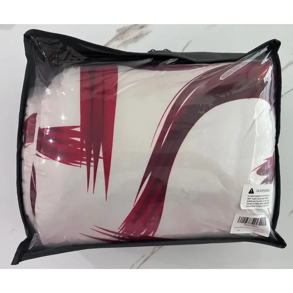 Caressma Comforter Set Heart Bedding King Size 3 Pieces with Pillowshams